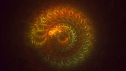 3D rendering abstract round light background