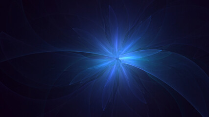 3D rendering abstract colorful fractal light background