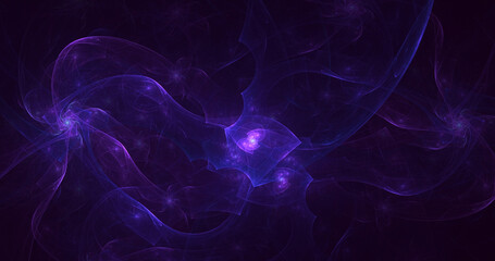 3D rendering abstract colorful fractal light background