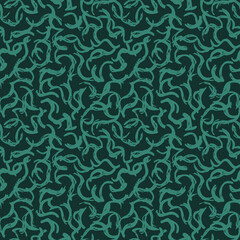 Vector Seamless Hand Drawn Scribble Pattern. Minimal Artistic Sketch Endless Print.