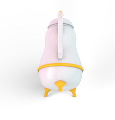 Arabic Coffee Pot From The Back Side 