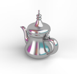 Eid Teapot From The Left Side