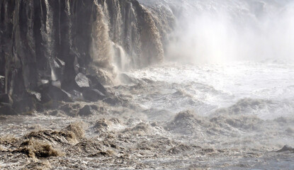 The mighty Selfoss waterfall, Northeast of Iceland