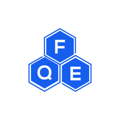 FQE letter logo design on White background. FQE creative initials letter logo concept. FQE letter design. 