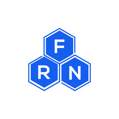FRN letter logo design on White background. FRN creative initials letter logo concept. FRN letter design. 