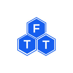 FTT letter logo design on White background. FTT creative initials letter logo concept. FTT letter design.  
