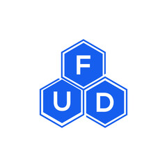 FU letter logo design on White background. FUD creative initials letter logo concept. FUD letter design. 