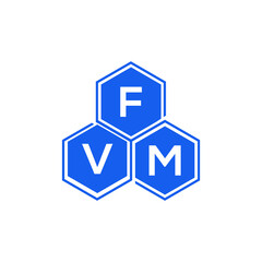 FVM letter logo design on White background. FVM creative initials letter logo concept. FVM letter design. 

