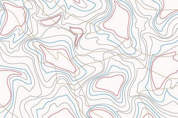 Abstract scribble lines on a white background