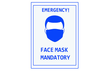 Face mask-wearing icon vector design
