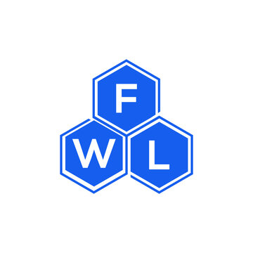 FWL letter logo design on White background. FWL creative initials letter logo concept. FWL letter design. 
