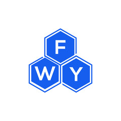 FWY letter logo design on White background. FWY creative initials letter logo concept. FWY letter design. 
