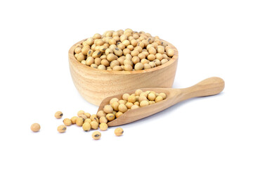 soybeans isolated on white