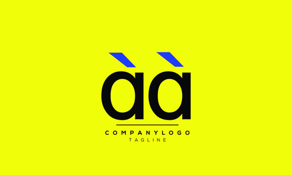 Alphabet letters Initials logo DD