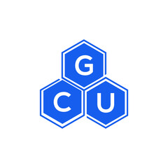 GCU letter logo design on White background. GCU creative initials letter logo concept. GCU letter design. 
