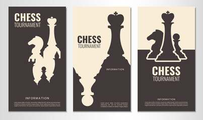 Vector illustration about chess tournament, match, game. Use as advertising, invitation, banner, poster
