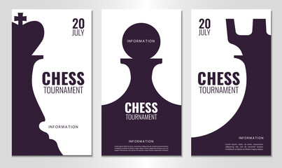 Vector illustration about chess tournament, match, game. Use as advertising, invitation, banner, poster
