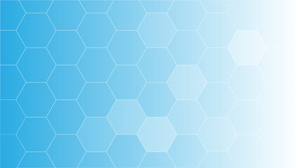 Hexagonal blue background illustration.