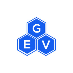 GEV letter logo design on black background. GEV  creative initials letter logo concept. GEV letter design.