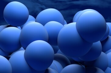 Glioblastoma multiforme (GBM) brain cancer - closeup view 3d illustration