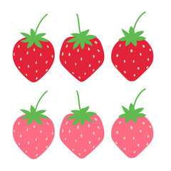 いちごのイラストセット