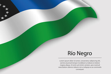Wave flag of Río Negro is a state of Argentina