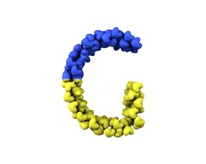 Ukraine Hearts Font Letter G