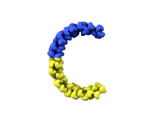 Ukraine Hearts Font Letter C