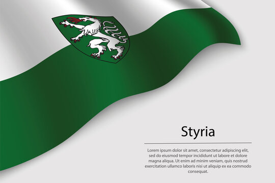 Wave flag of Styria is a state of Austria