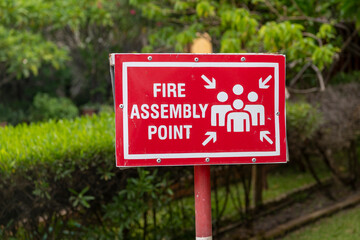 public gathering point during a fire outbreak, Botswana