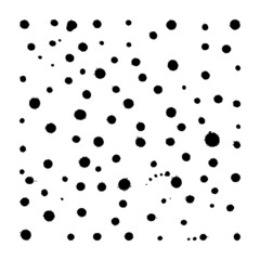 Ink drops. Blotter stains, paint drip stains, and ink splatter. Artistic dirty grunge abstract spot vector set. Illustration of a monochrome drip splash, splashing mess. Freehand drawing. EPS10.