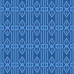 Japanese Diamond Stripe Vector Seamless Pattern