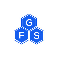 GFS letter logo design on black background. GFS  creative initials letter logo concept. GFS letter design.