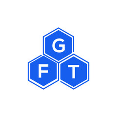 GFT letter logo design on black background. GFT creative initials letter logo concept. GFT letter design. 