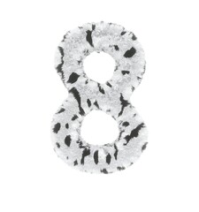 Furry Dalmatian Font Number 8