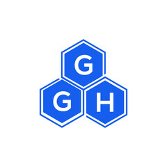 GGH letter logo design on black background. GGH  creative initials letter logo concept. GGH letter design.