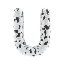 Furry Dalmatian Font Letter U