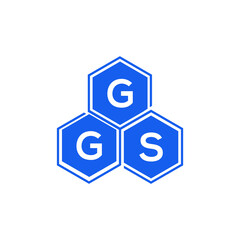 GGS letter logo design on black background. GGS  creative initials letter logo concept. GGS letter design.