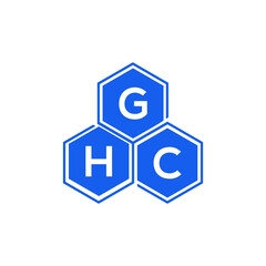 GHC letter logo design on White background. GHC creative initials letter logo concept. GHC letter design. 
