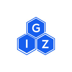 Obraz premium GIZ letter logo design on White background. GIZ creative initials letter logo concept. GIZ letter design. 