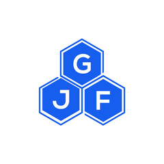 GJF letter logo design on White background. GJF creative initials letter logo concept. GJF letter design. 
