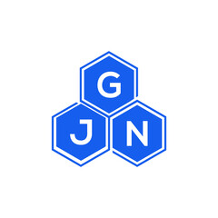 GJN letter logo design on White background. GJN creative initials letter logo concept. GJN letter design. 