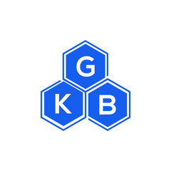 GKB letter logo design on White background. GKB creative initials letter logo concept. GKB letter design. 