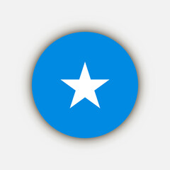 Country Somalia. Somalia flag. Vector illustration.