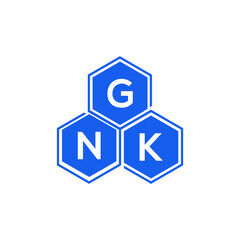 GNK letter logo design on black background. GNK  creative initials letter logo concept. GNK letter design.