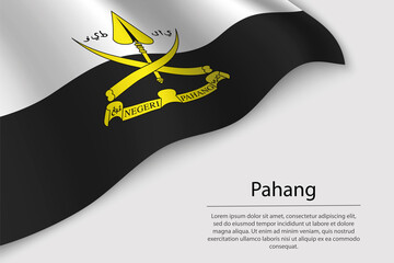 Wave flag of Pahang is a region of Malaysia