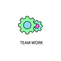 team work icons  symbol vector elements for infographic web