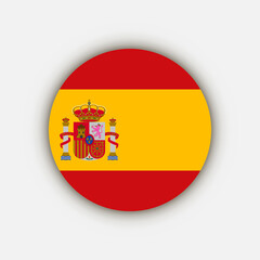 Obraz premium Country Spain. Spain flag. Vector illustration.