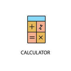 calculator icons  symbol vector elements for infographic web