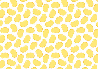 Soybean pattern vector. Soy bean on white background. wallpaper.